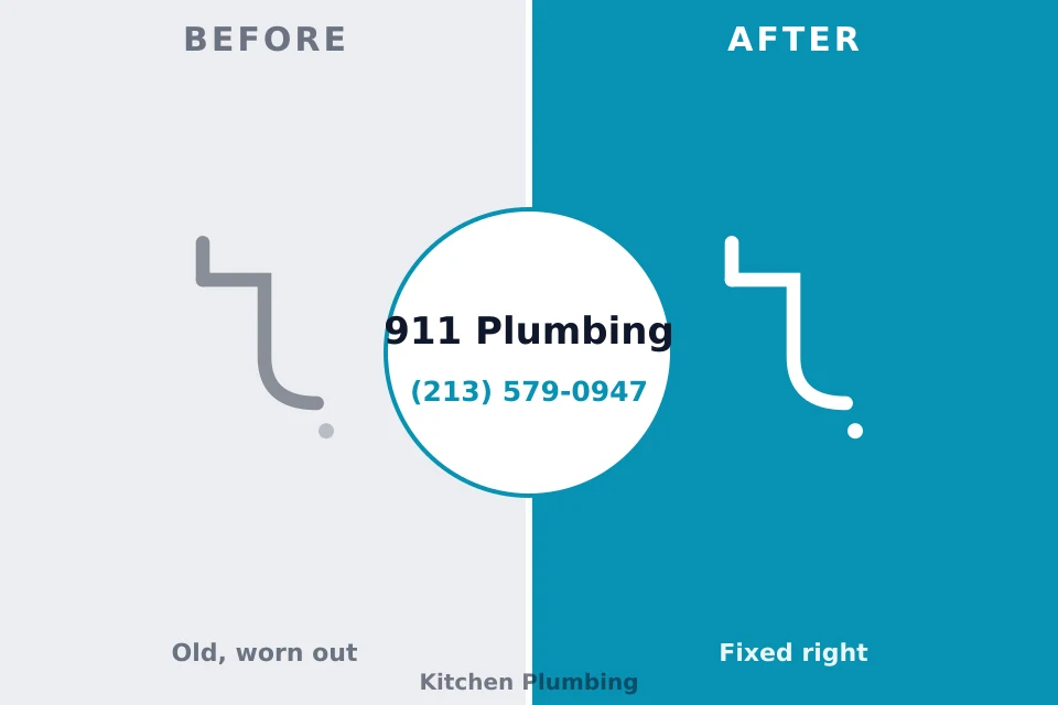 Before and after: plumbing repair Rutgers University-Busch Campus, NJ